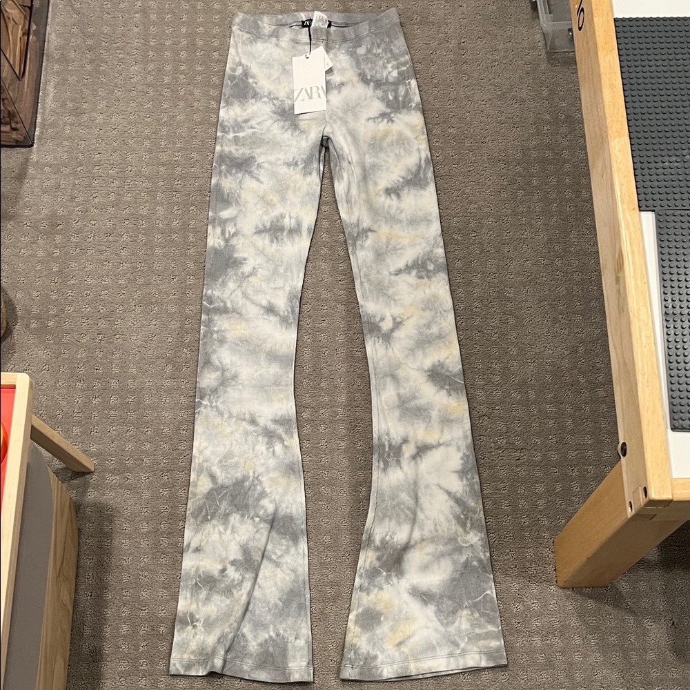 NWT Zara tie dye Mini Flare style leggings